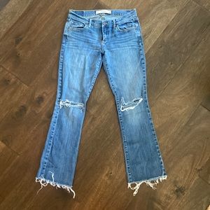 Abercrombie and Fitch stretch distressed jeans